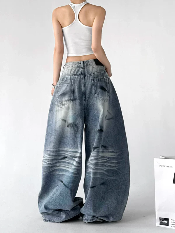 High Street Washed Wide-Leg Jeans - Image 2