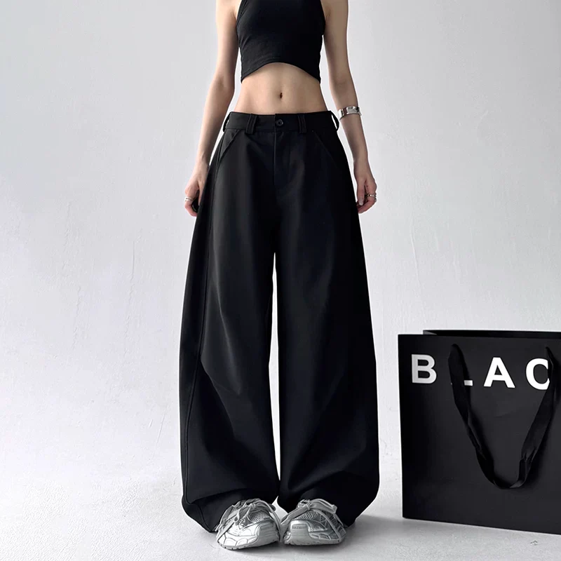 High Waist Curved Wide Leg Pants - Image 6