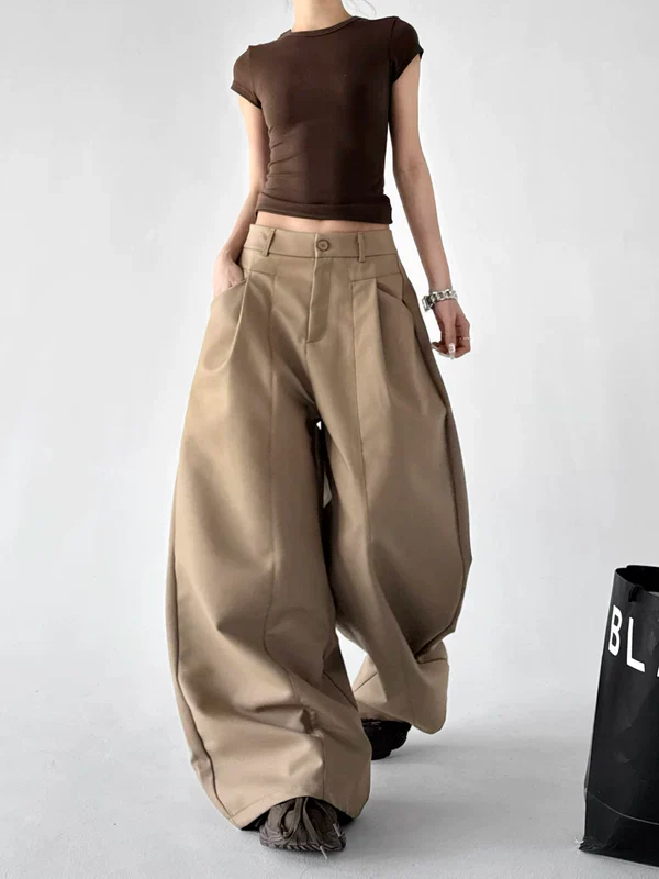 High Waist Extra Wide Leg Pants - Image 4