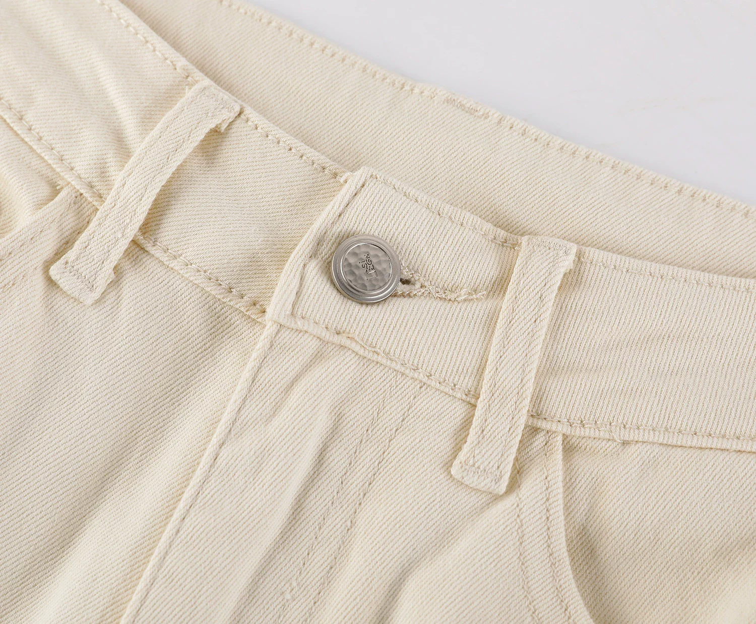High Waist Flared Soft Denim Pants - Image 5
