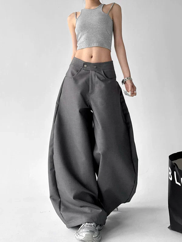 High Waist Oversized Wide Leg Pants - Image 4