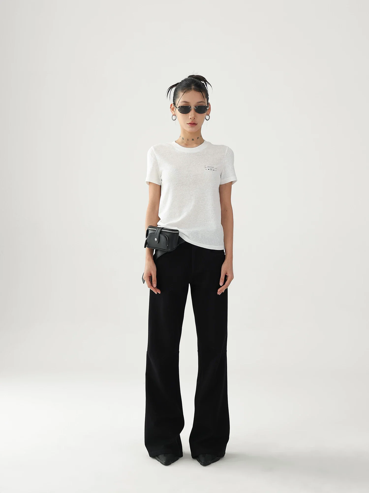 High Waist Slim Fit Flare Pants - Image 5