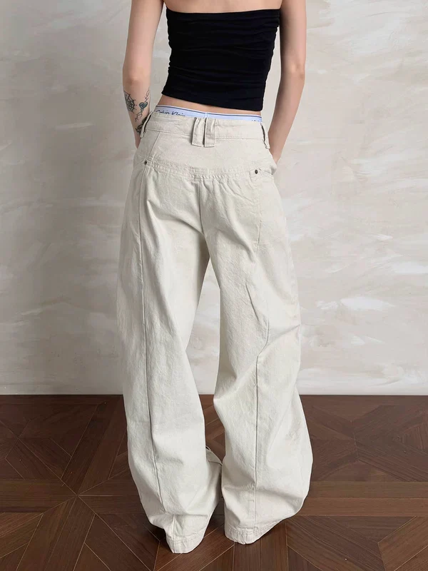 High Waist Wide Leg Cargo Pants - Image 5