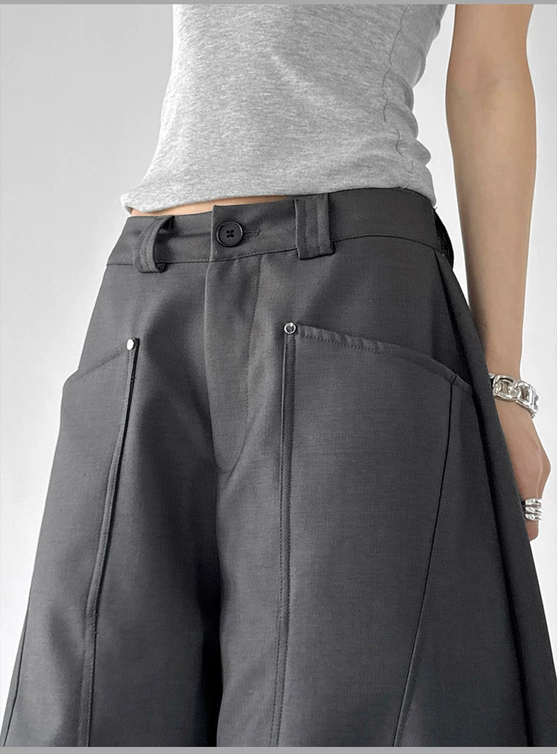 High Waist Wide Leg Casual Pants - Image 10