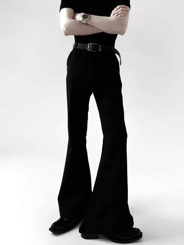 High-Waisted Extra-Long Flared Pants - Image 3