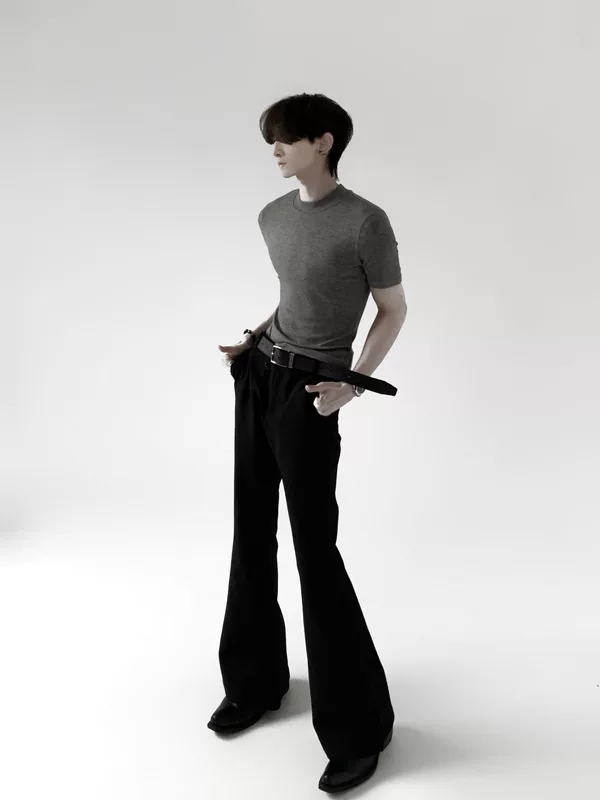 High-Waisted Extra-Long Flared Pants - Image 5