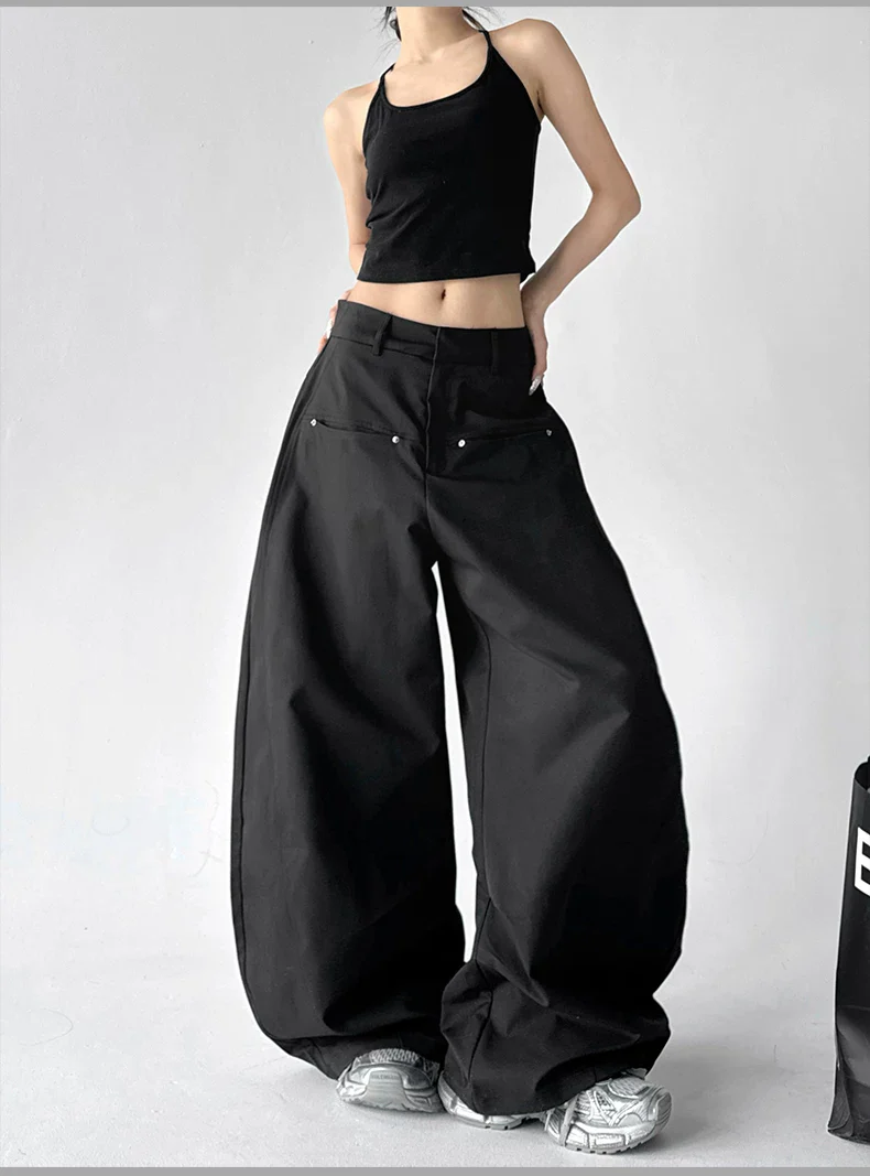 High Waisted Extra Wide Leg Pants - Image 13