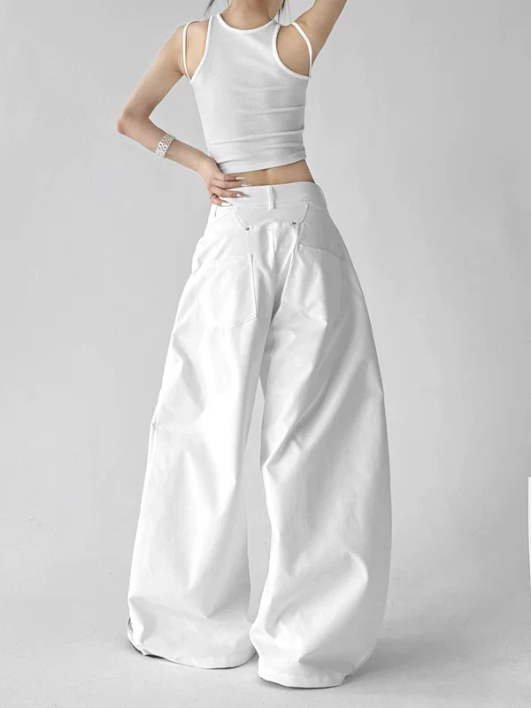 High Waisted Extra Wide Leg Pants - Image 3
