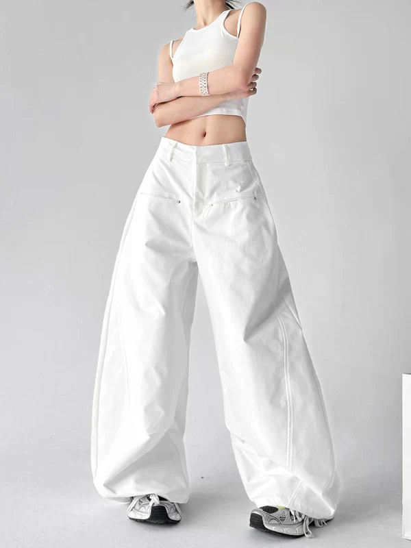 High Waisted Extra Wide Leg Pants - Image 5