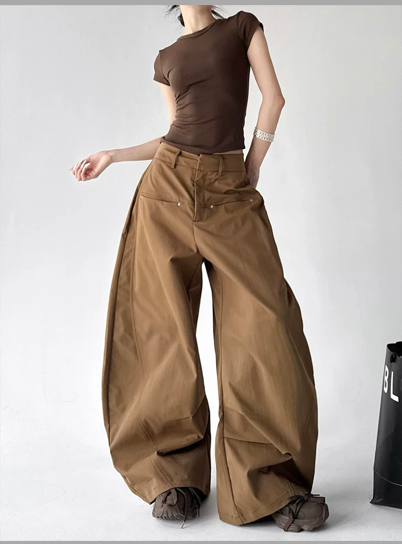 High Waisted Extra Wide Leg Pants - Image 8