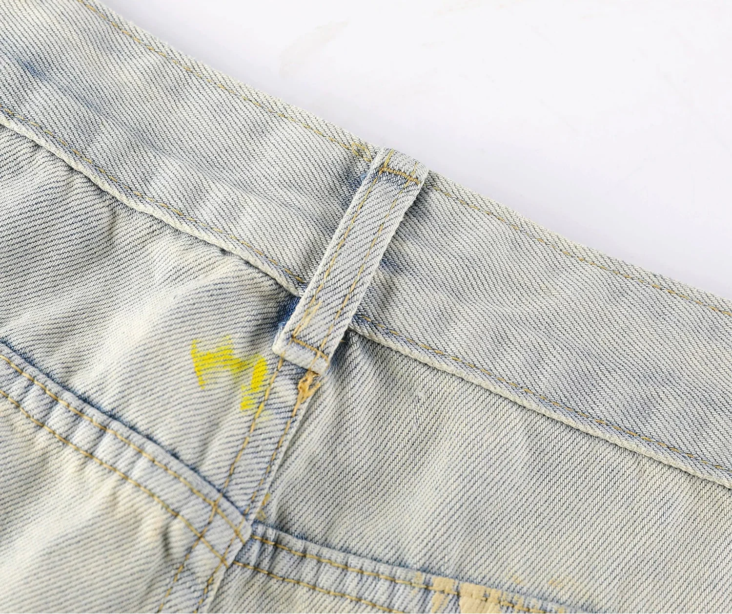 High Waisted Graffiti Print Wide Leg Jeans - Image 6