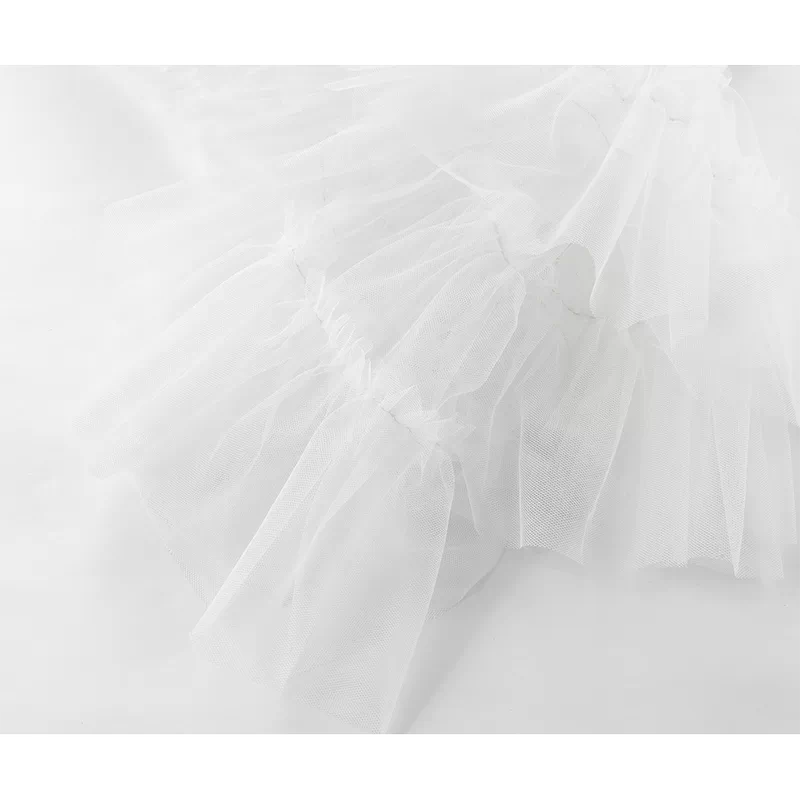 Irregular Double Layer Mesh Skirt - Image 6