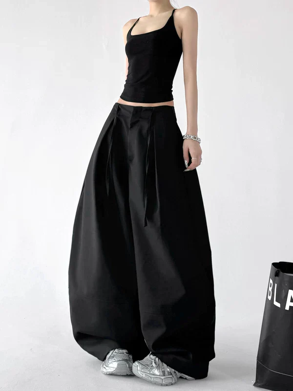 High Waisted Oversized Wide Leg Pants - Image 4