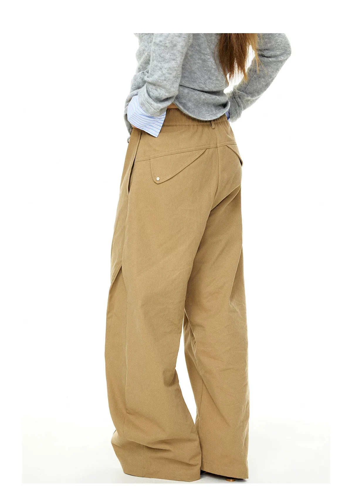 High-Waisted Wide-Leg Cargo Pants - Image 4