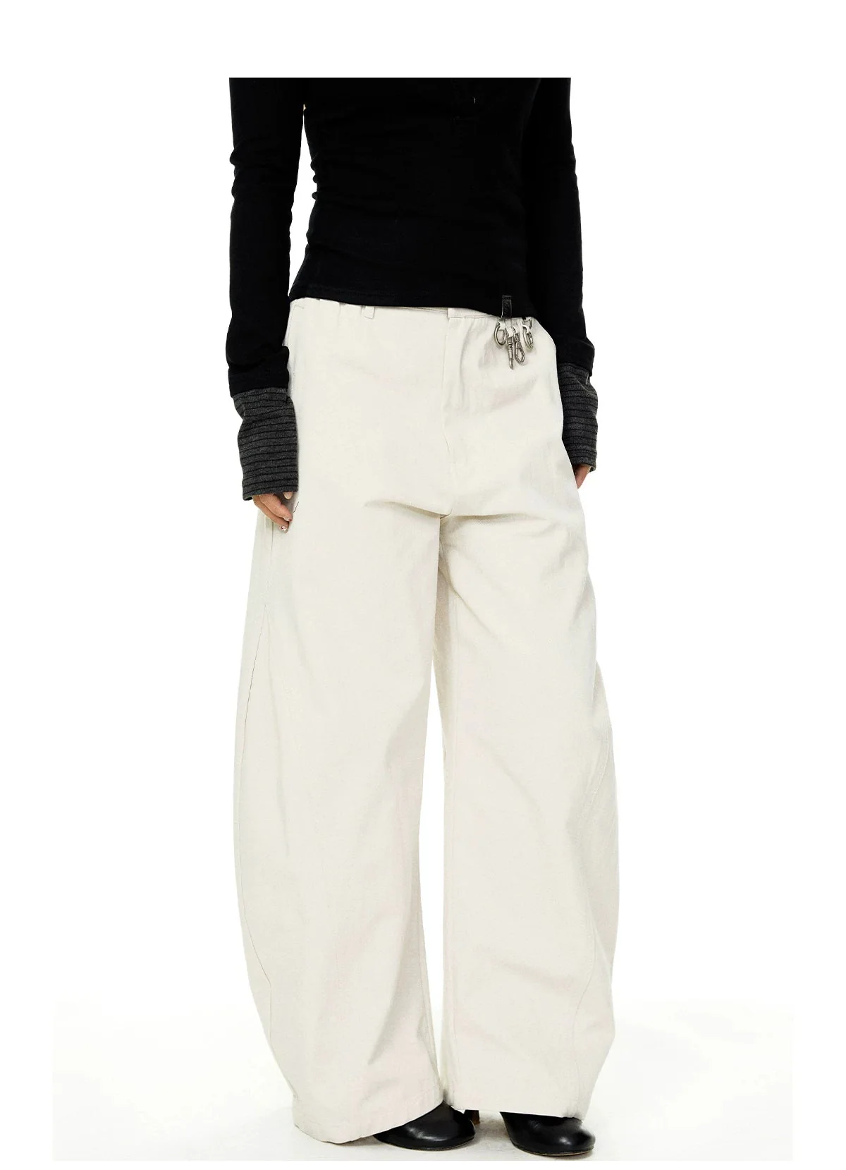 High-Waisted Wide-Leg Cargo Pants - Image 5