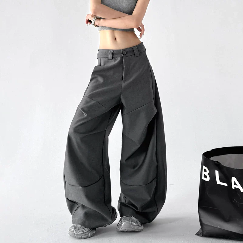 High Waisted Wide Leg Cargo Pants - Image 13