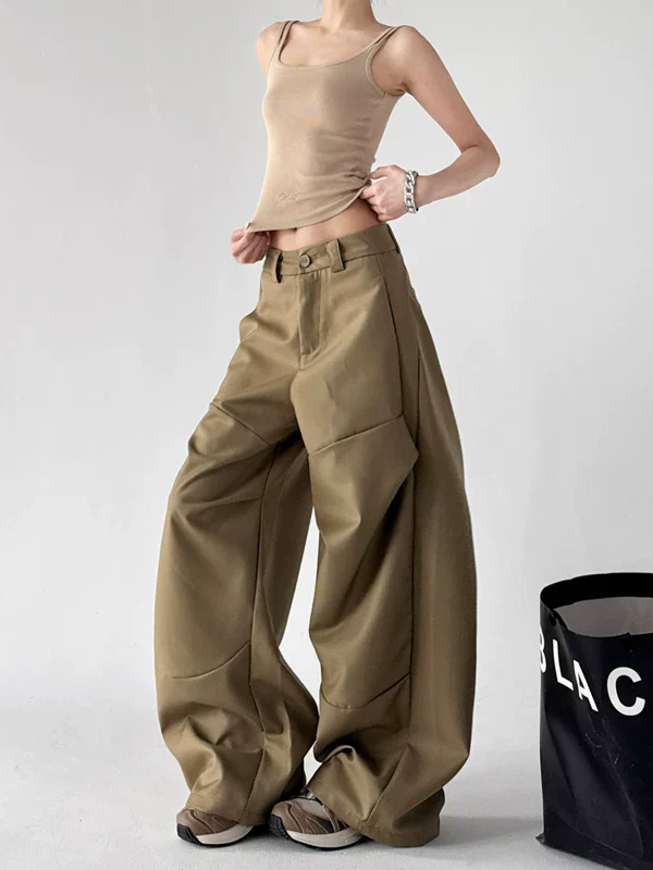 High Waisted Wide Leg Cargo Pants - Image 3