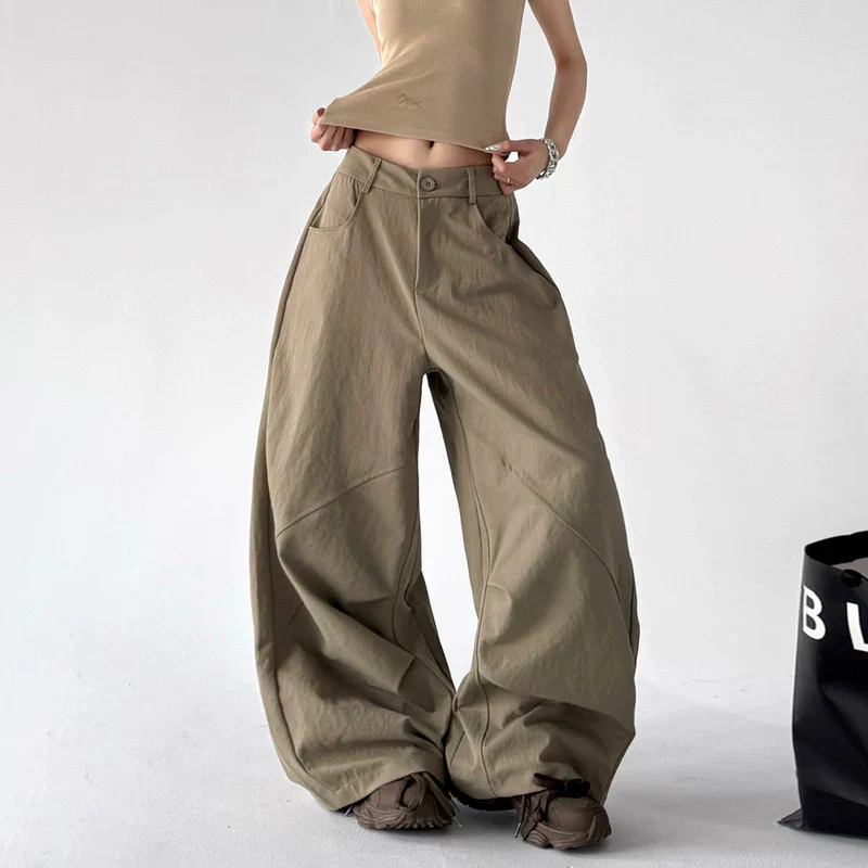 High Waisted Wide Leg Cargo Pants