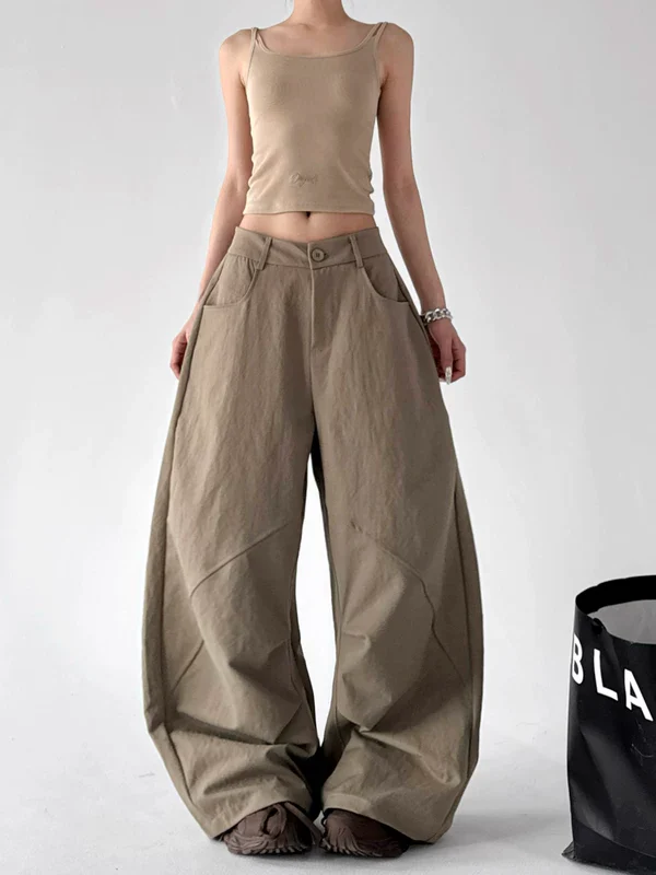 High Waisted Wide Leg Cargo Pants - Image 4