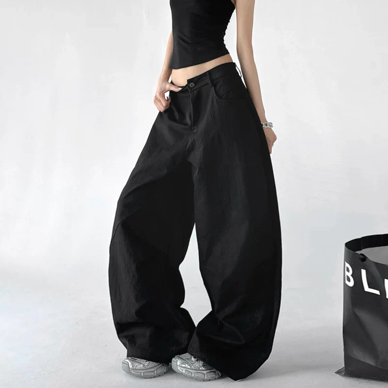 High Waisted Wide Leg Cargo Pants - Image 6