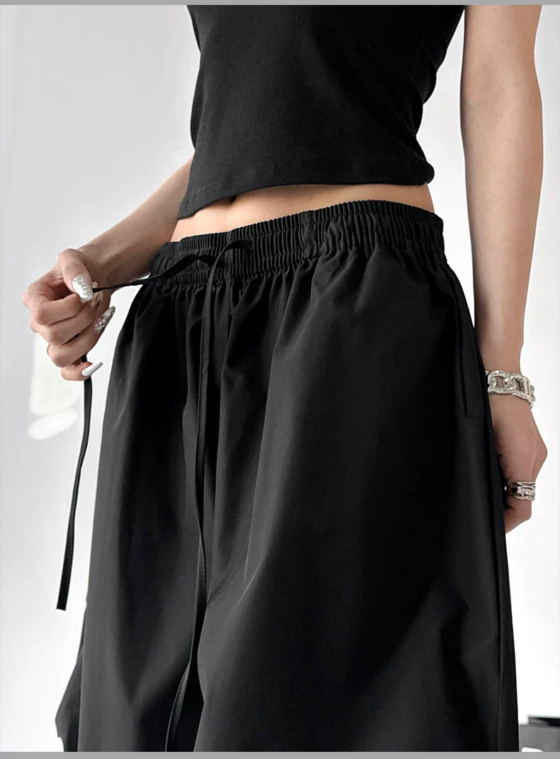 High Waisted Wide Leg Cargo Pants - Image 9
