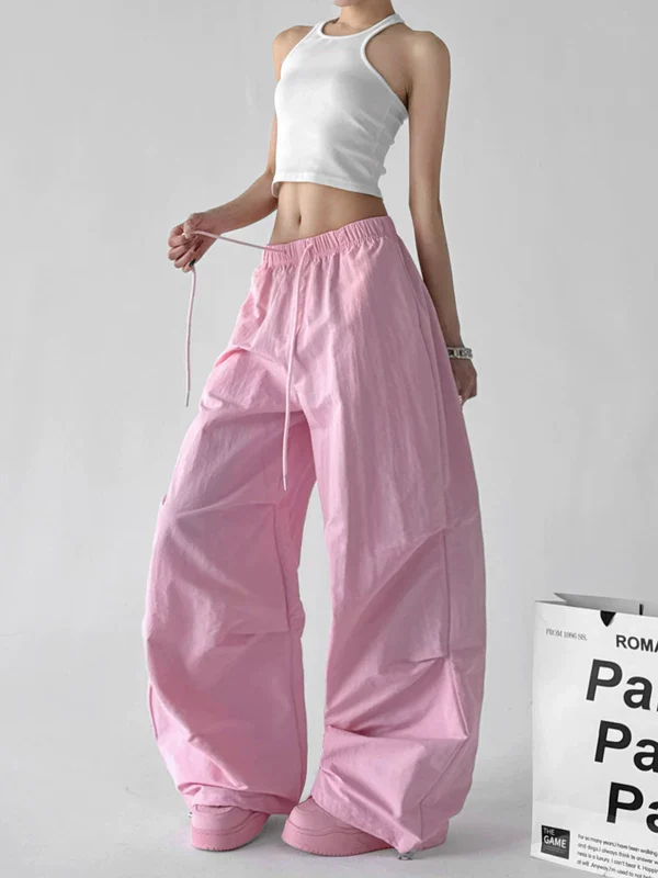 High-Waisted Wide-Leg Casual Pants - Image 7