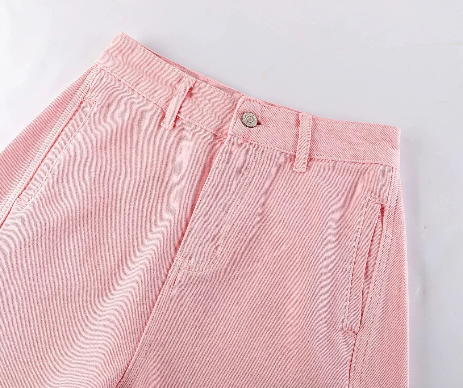 High Waisted Wide Leg Denim Pants - Image 8