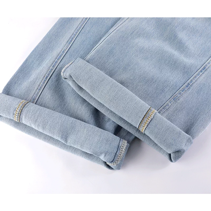 High-Waisted Wide-Leg Denim Pants - Image 4