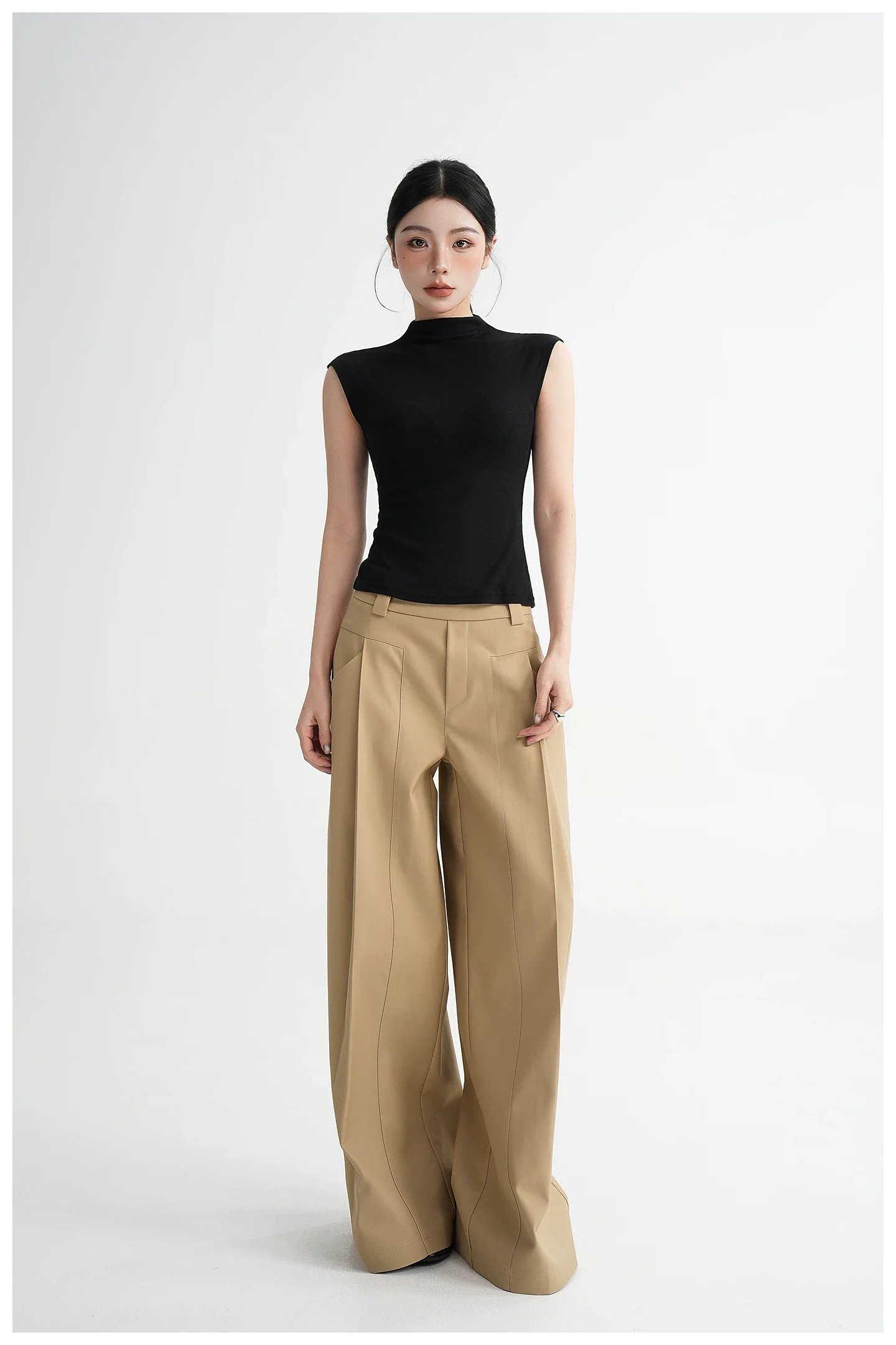 High-Waisted Wide-Leg Pants - Image 11