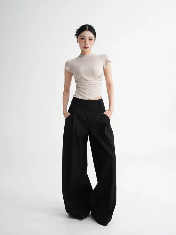 High-Waisted Wide-Leg Pants - Image 4