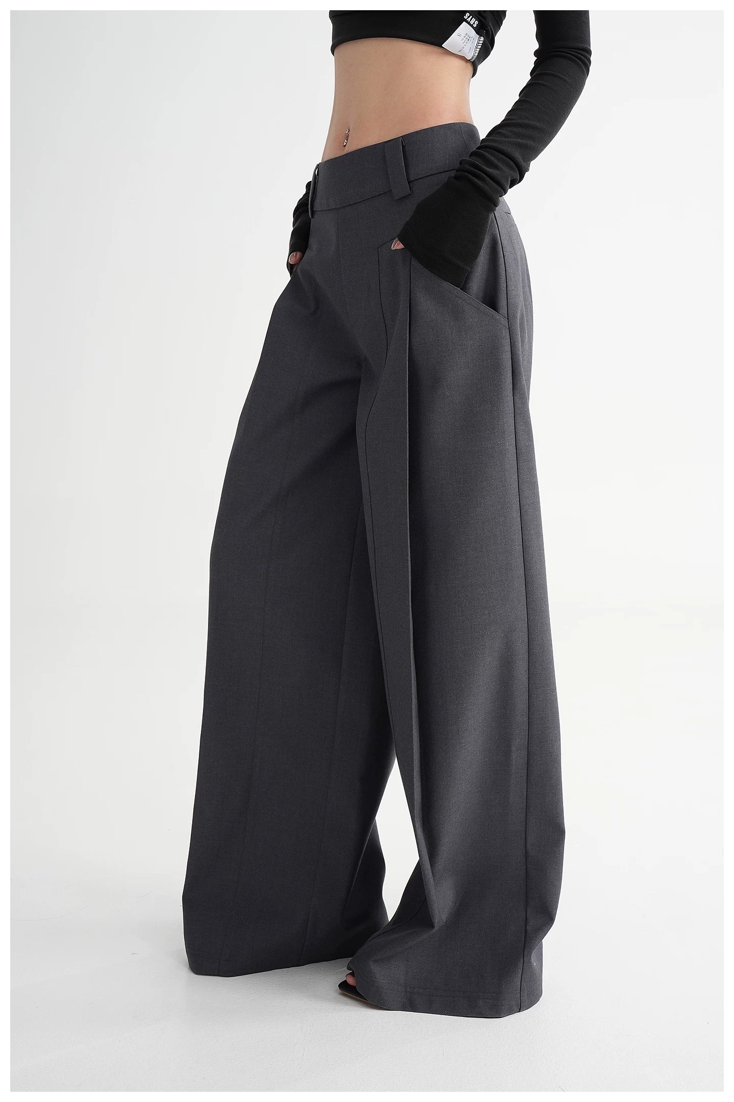 High-Waisted Wide-Leg Pants - Image 6