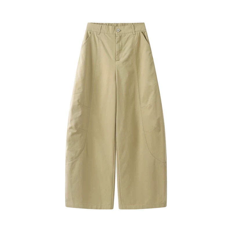High-Waisted Wide-Leg Elastic Waist Pants - Image 7