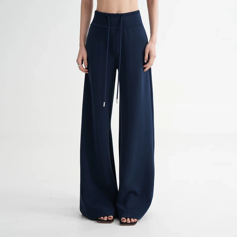 High-Waisted Wide Leg Knit Pants - Image 5