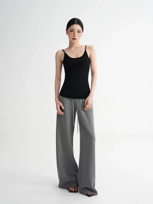 High-Waisted Wide Leg Knit Pants - Image 8