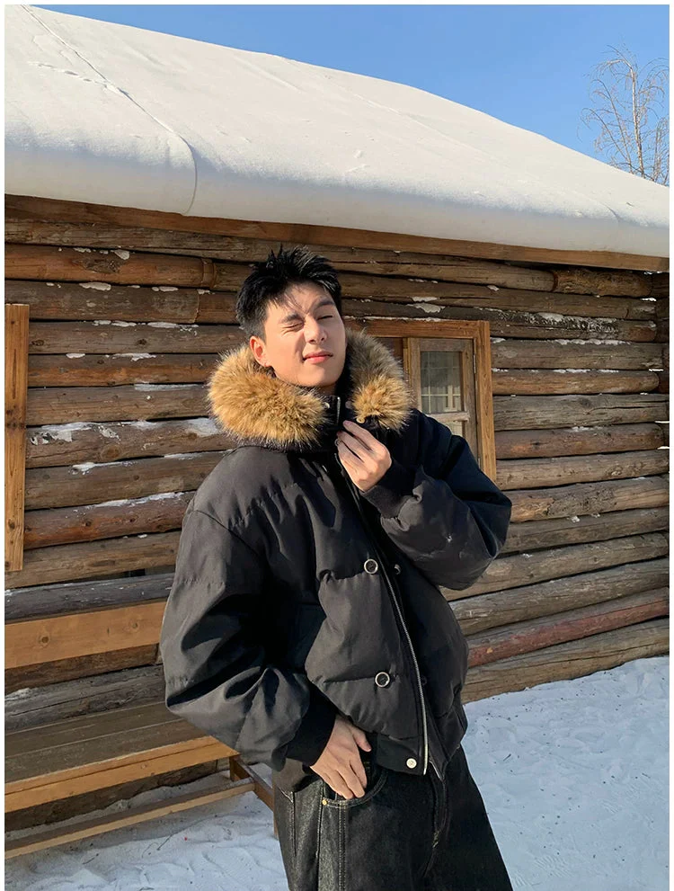 Fur Trim Hooded Down Jacket - Image 6