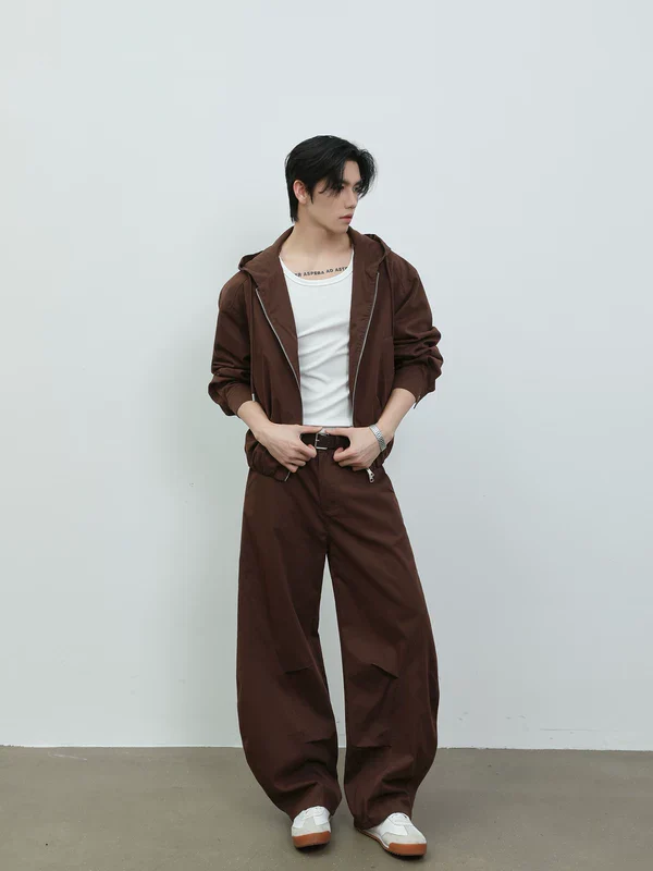 Hooded Jacket and Wide-Leg Pants - Image 3