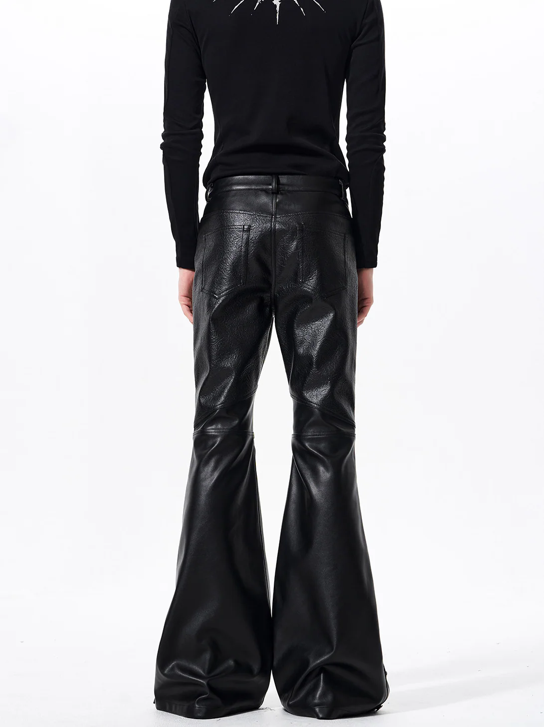 Horse Graphic Textured Flared Pants - Image 5