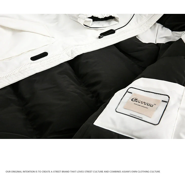 Insulated Hooded Parka with Fur Collar - Image 5