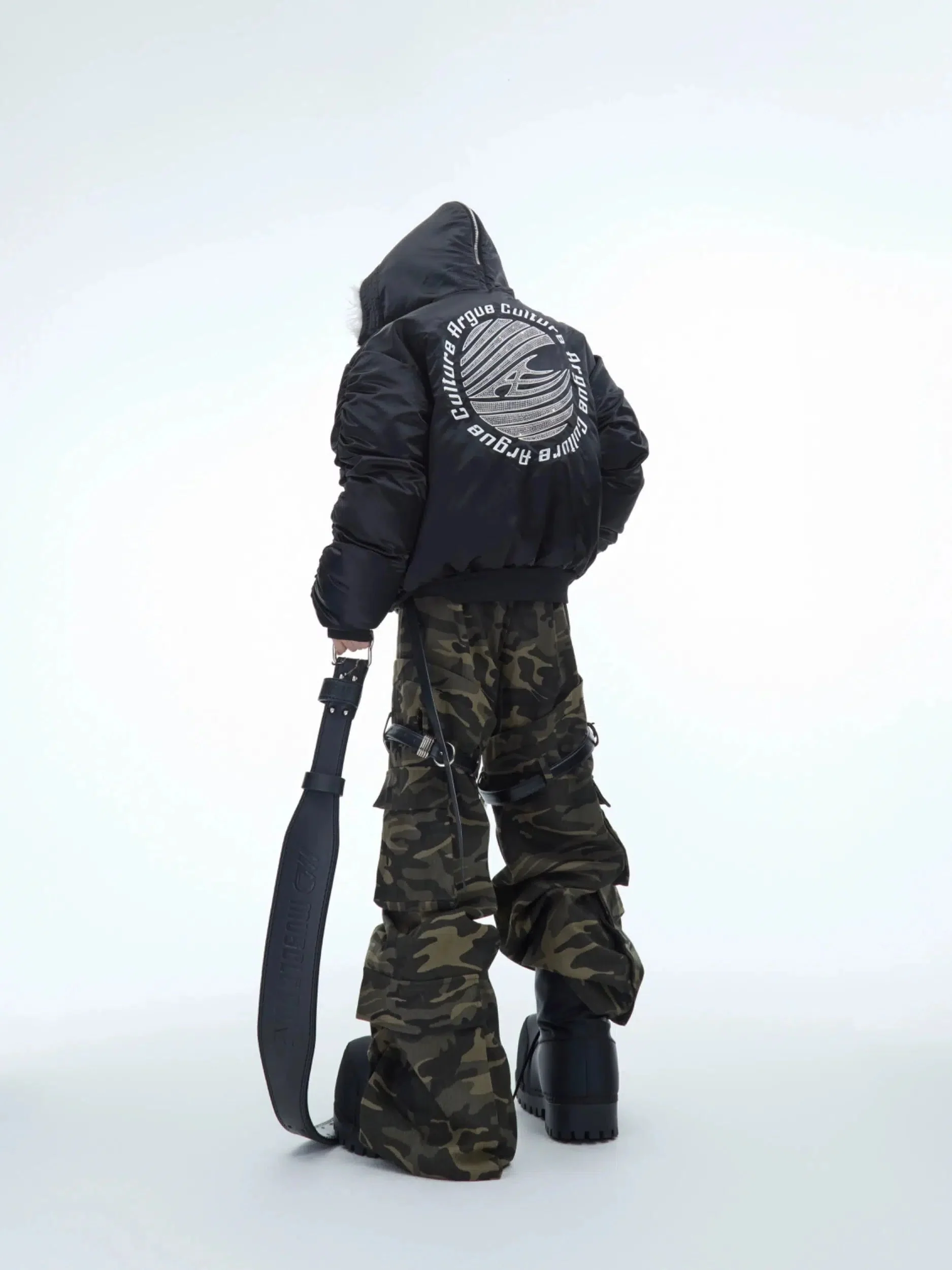 Insulated Jacket with Faux Fur Collar - Image 5