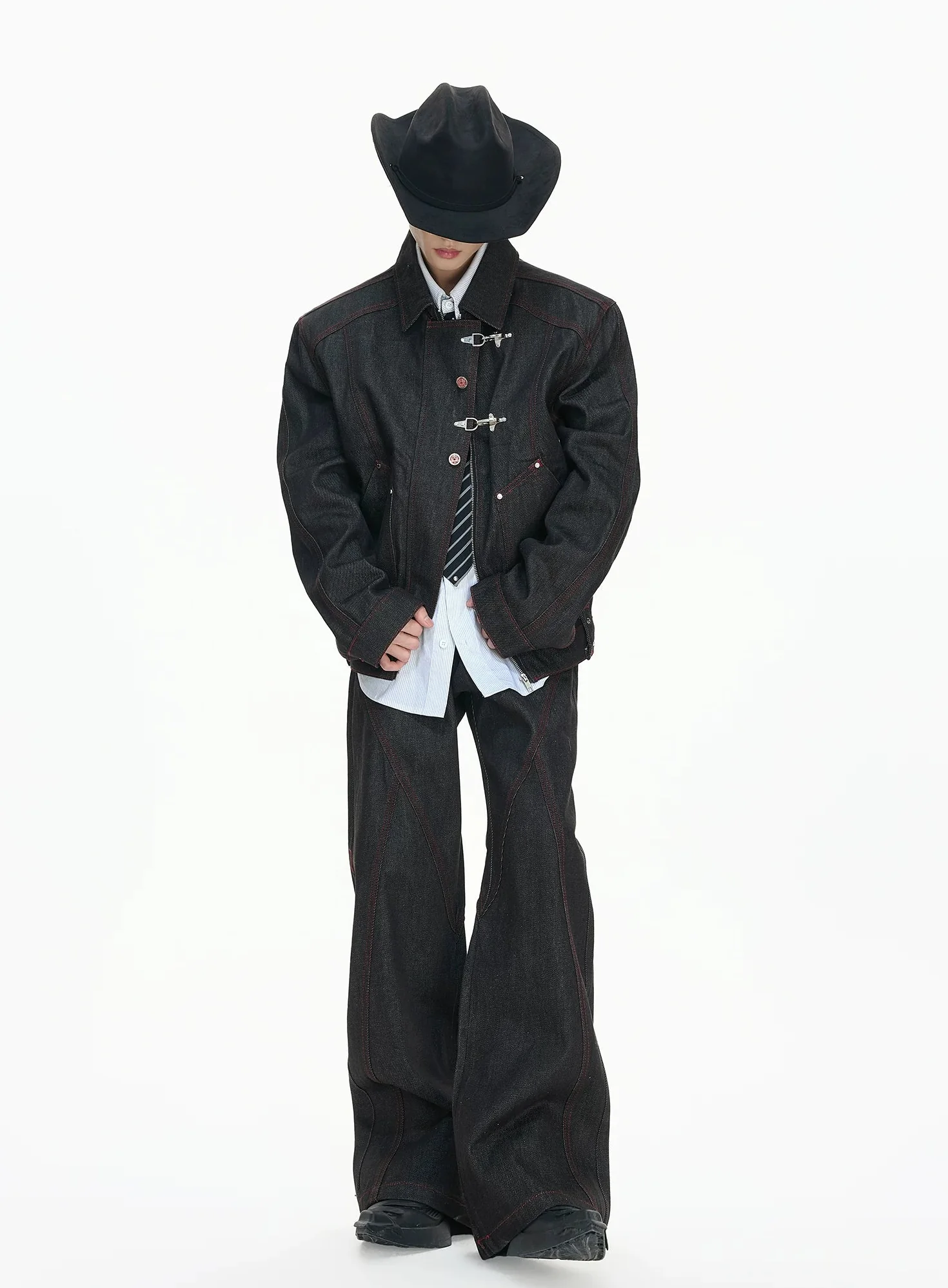 Raw Denim Workwear Jacket - Image 6