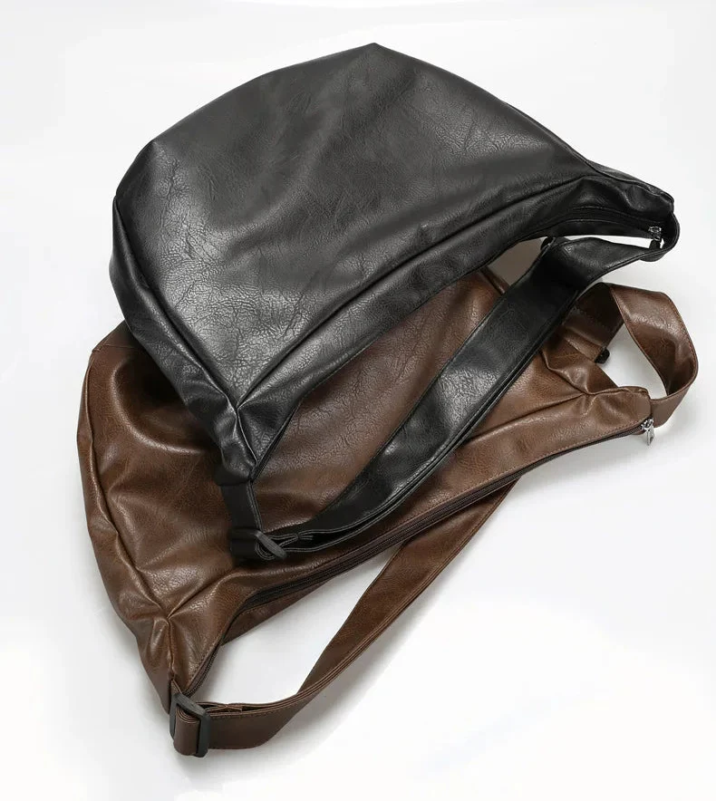 Retro Leather Underarm Tote Bag - Image 6