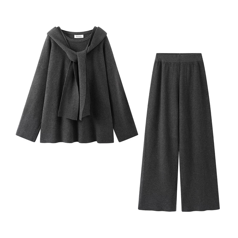 Knit Top and Wide-Leg Pants - Image 4