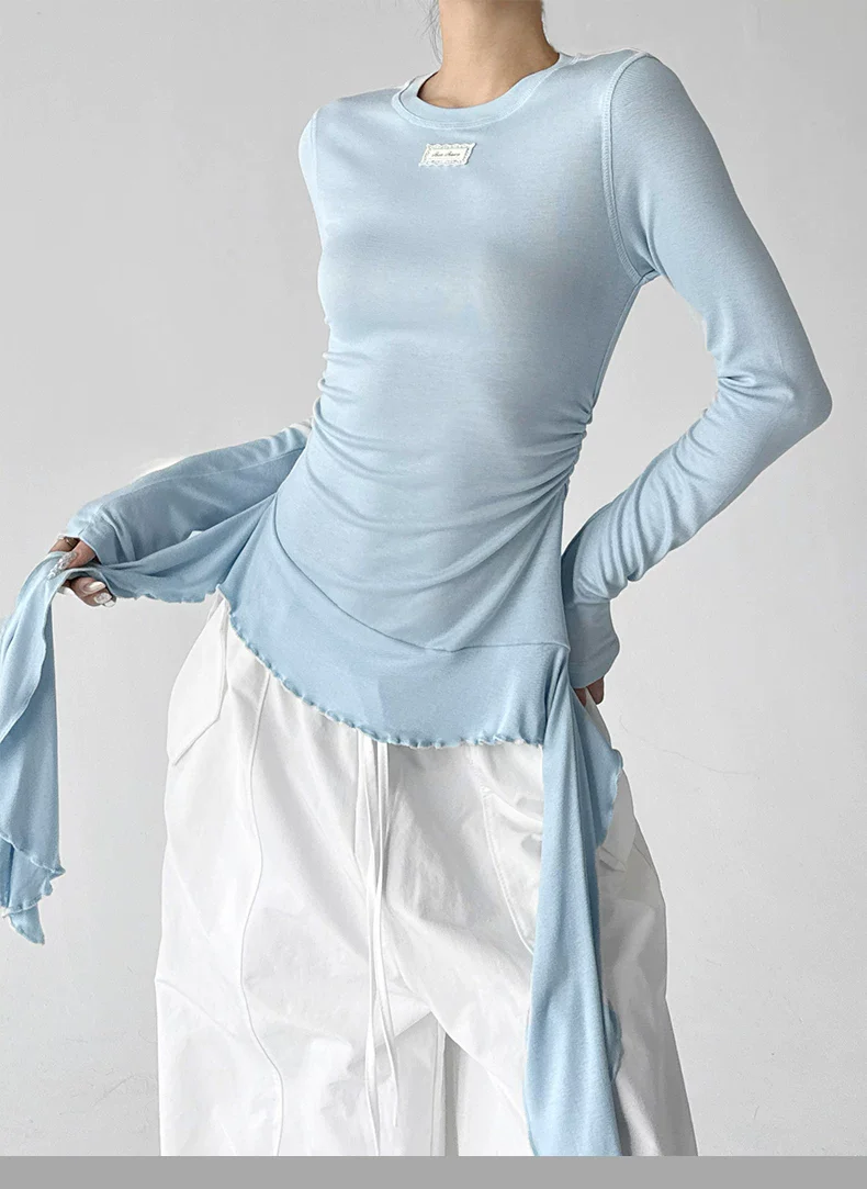 Korean Style Long Sleeve Layering T-Shirt - Image 11