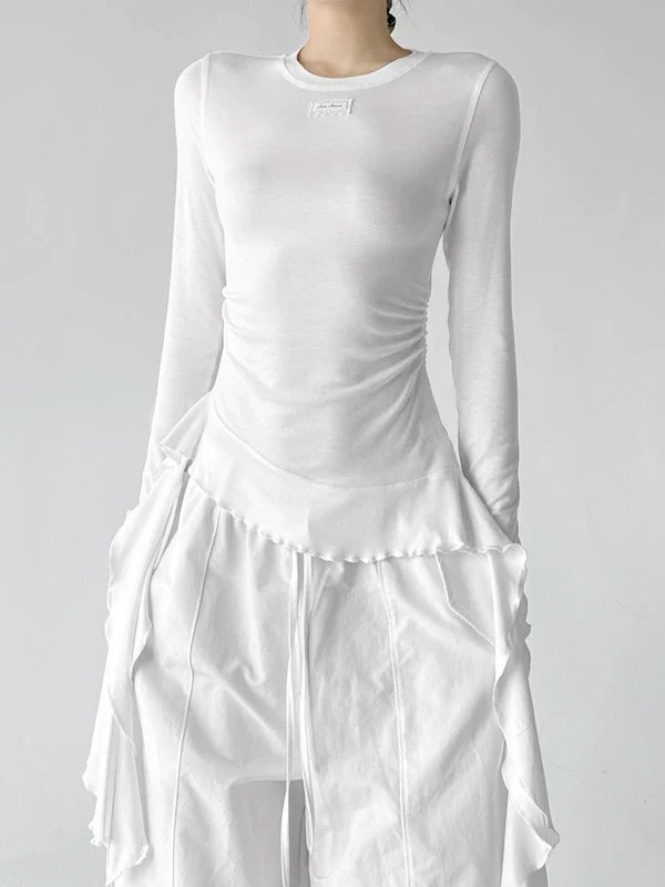 Korean Style Long Sleeve Layering T-Shirt - Image 2