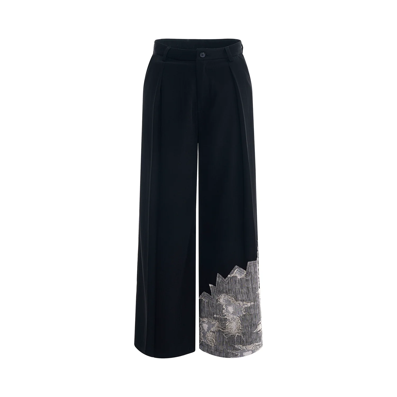 Lace Patchwork Double-Breasted Suit - Image 5