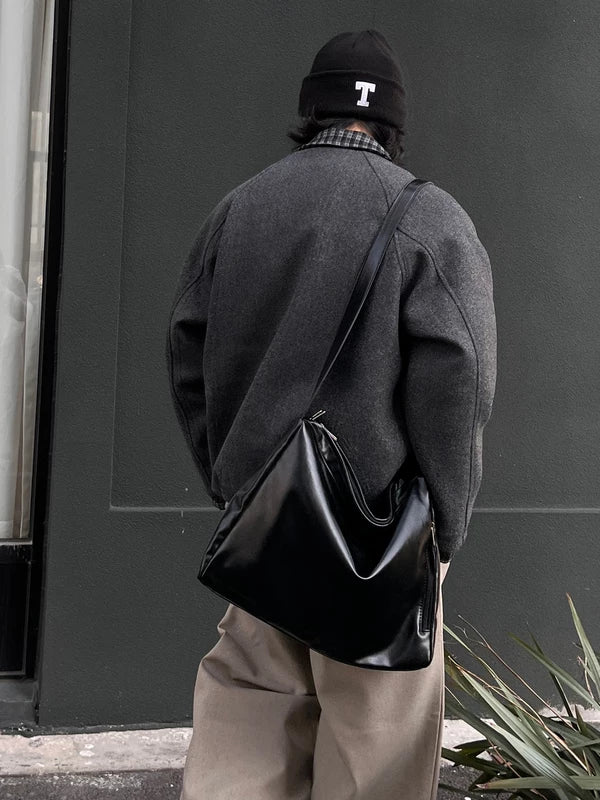 Large Capacity Leather Shoulder Bag