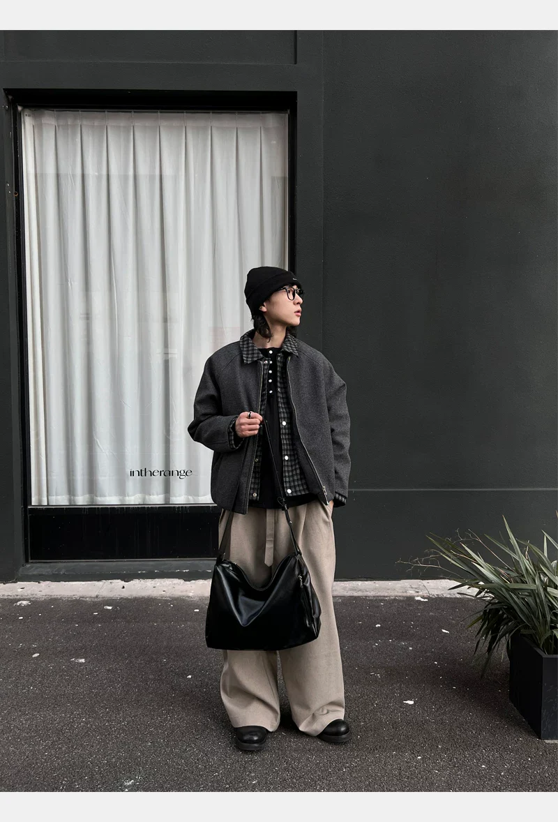 Large Capacity Leather Shoulder Bag - Image 6