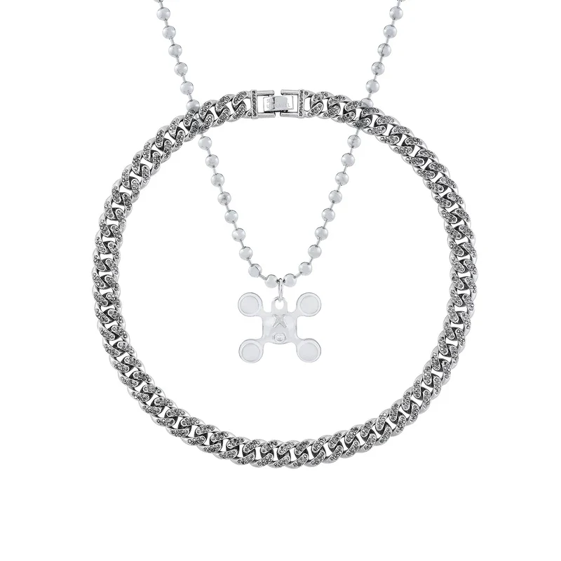 Layered Cuban Chain Pendant Necklace - Image 5