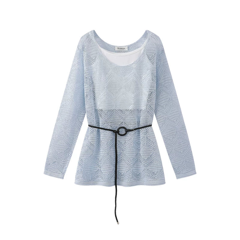Layered Knit Camisole Vest - Image 2