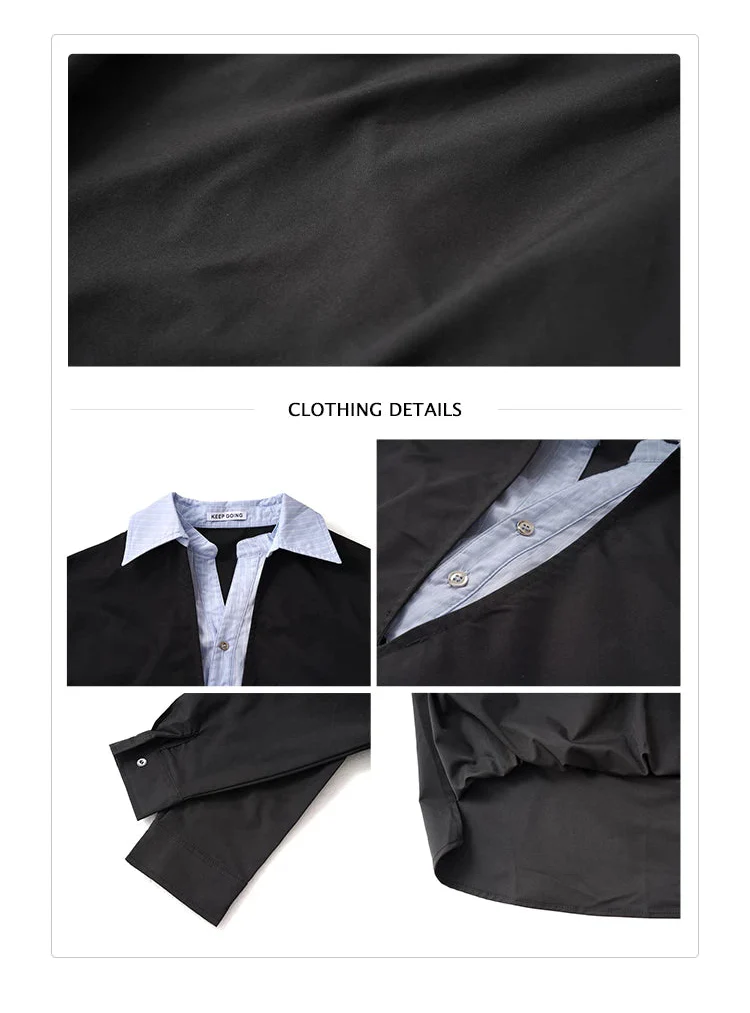 Inner Collar Layered Pullover Shirt - Image 9